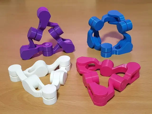 Print-in-Place Kaleidocycle — modelo 3D