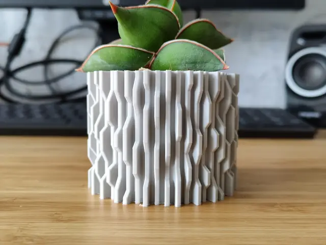 Techno Error Virus - Pot and planter for plants and flowers - vase mode — modelo 3D