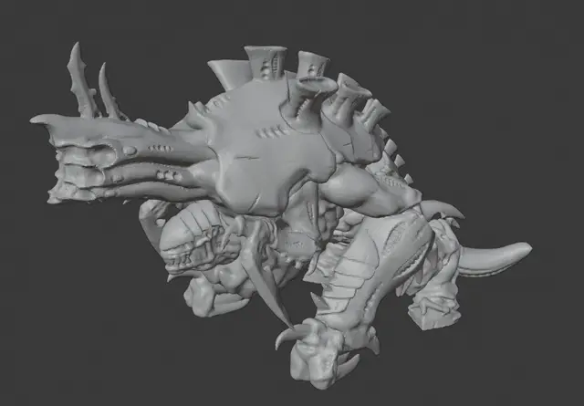 Epic Tyranid Exocrine — modelo 3D