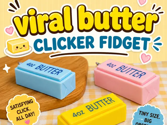 Viral Butter Clicker Fidget — modelo 3D