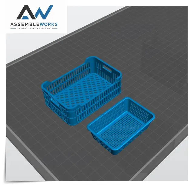Miniature Plastic Baskets – 1/12 Scale STL — modelo 3D
