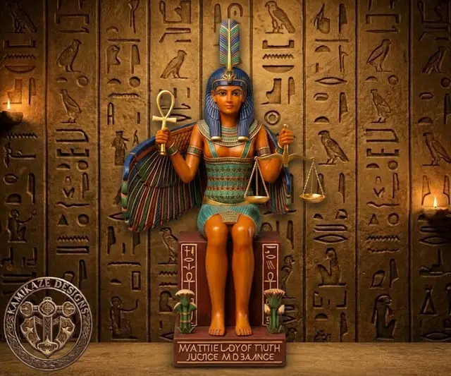 Ma'at, Goddess of Truth, Justice, and Balance — modelo 3D
