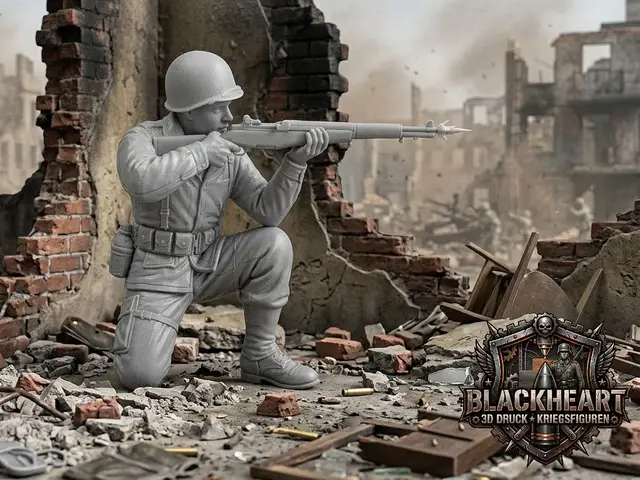 WWII Amerikanischer Soldat Standard 1:35 — modelo 3D