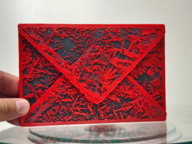 Decorative Rime Letter Envelope — modelo 3D