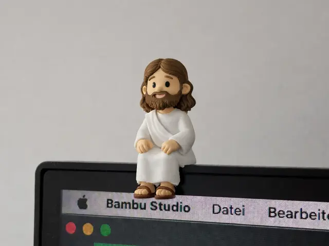 Mini Jesus – Sitting on Monitor or Shelf — modelo 3D