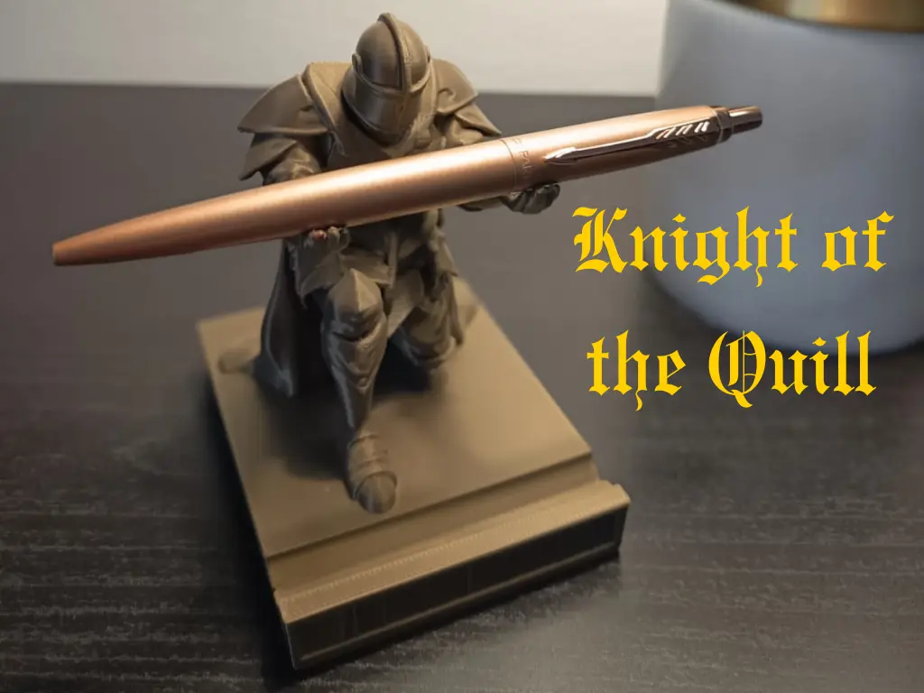 Knight of the Quill Portapenne Cavaliere Medievale — modelo 3D