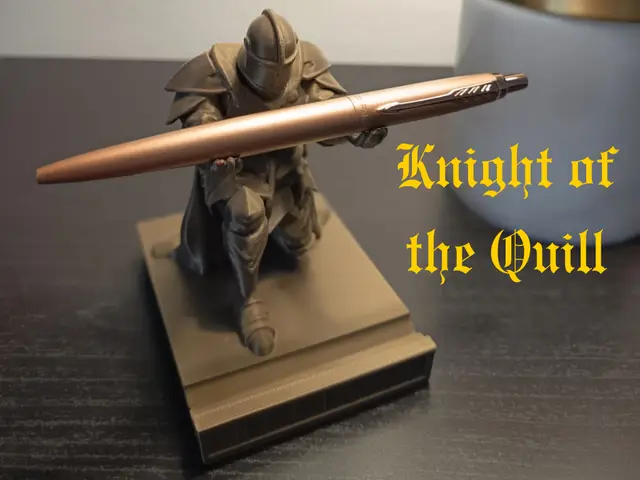 Knight of the Quill Portapenne Cavaliere Medievale — modelo 3D