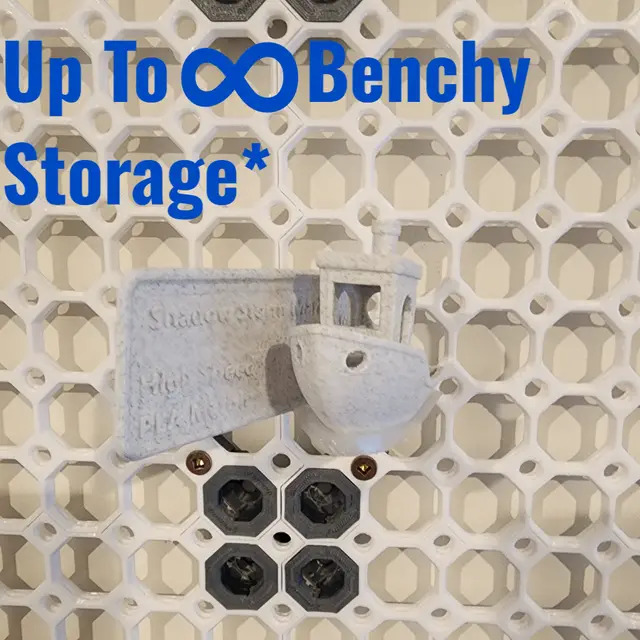 MultiBoard Benchy and Filament Sample Swatch Holder Display — modelo 3D