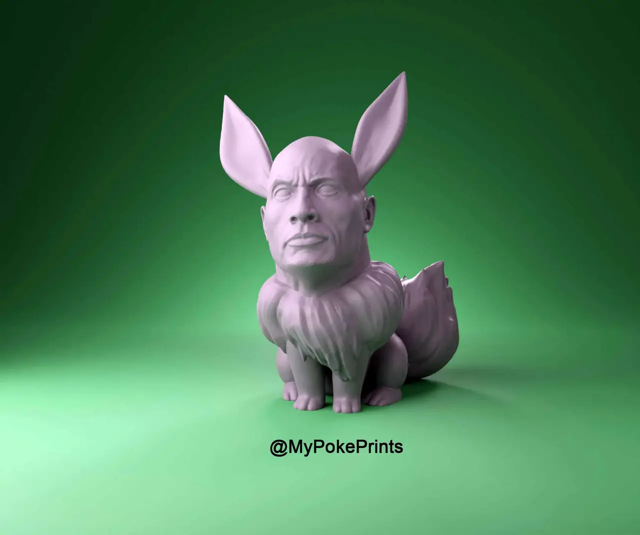Eevee The Rock Pokemon Evolution — modelo 3D