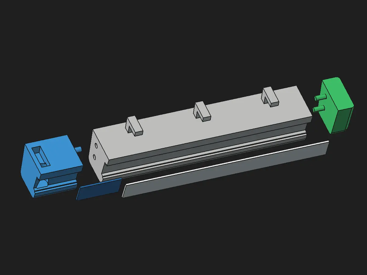 Skadis LED Strip Bar — modelo 3D
