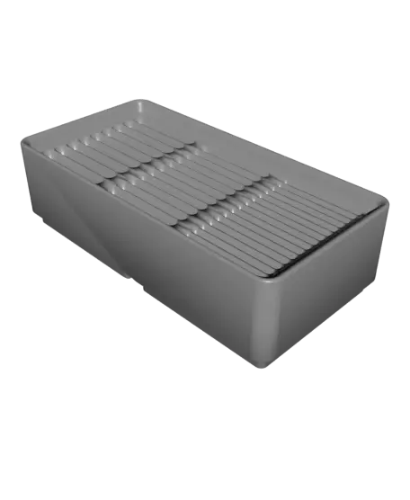 Gridfinity Coin Cell Battery Holder (2016, 2025 and 2032) — modelo 3D