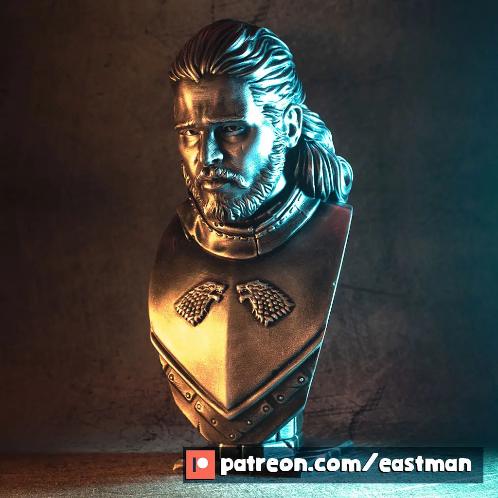Jon Snow bust — modelo 3D