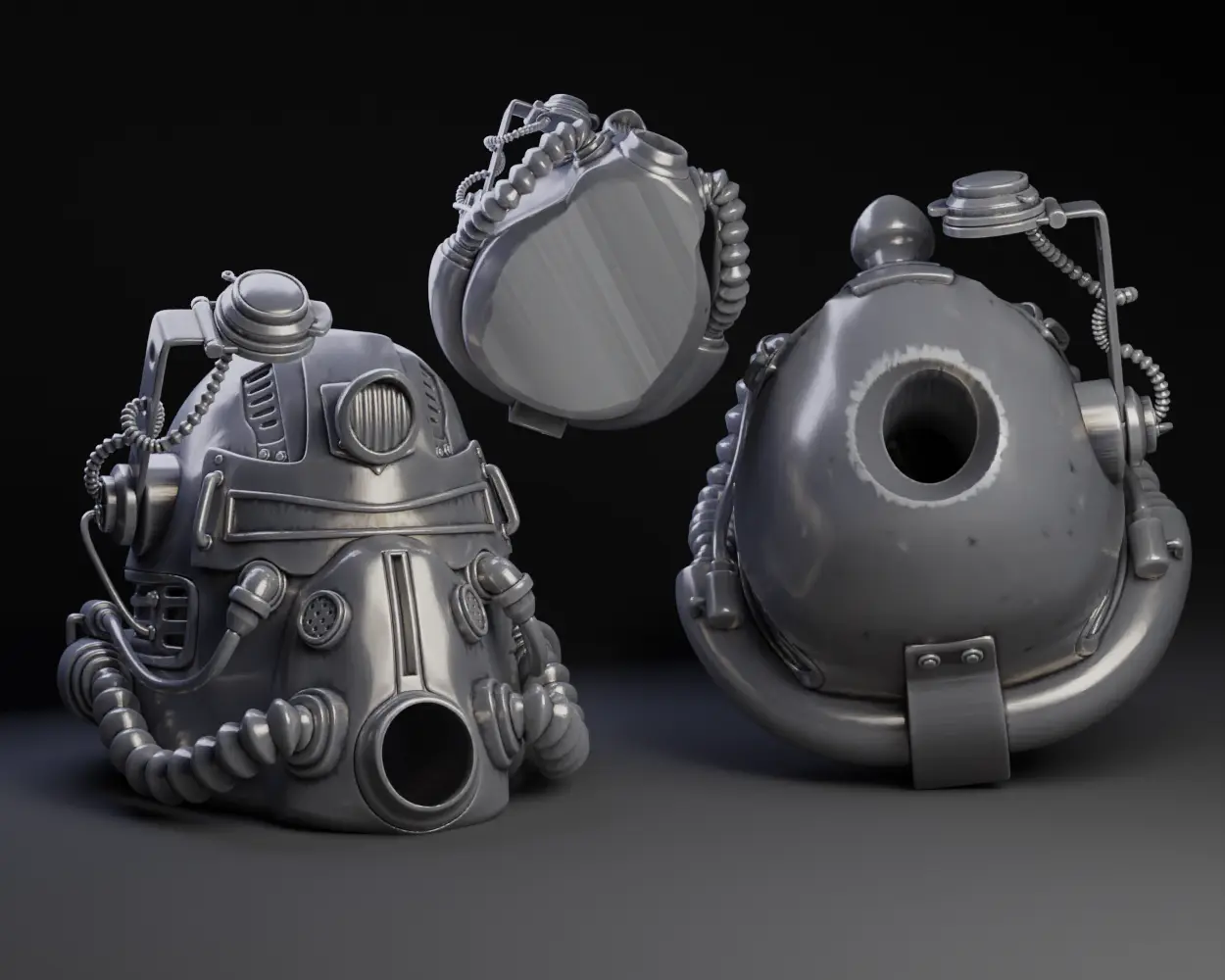 Fallout: T51b Power Armor Helmet - Dice Tower — modelo 3D