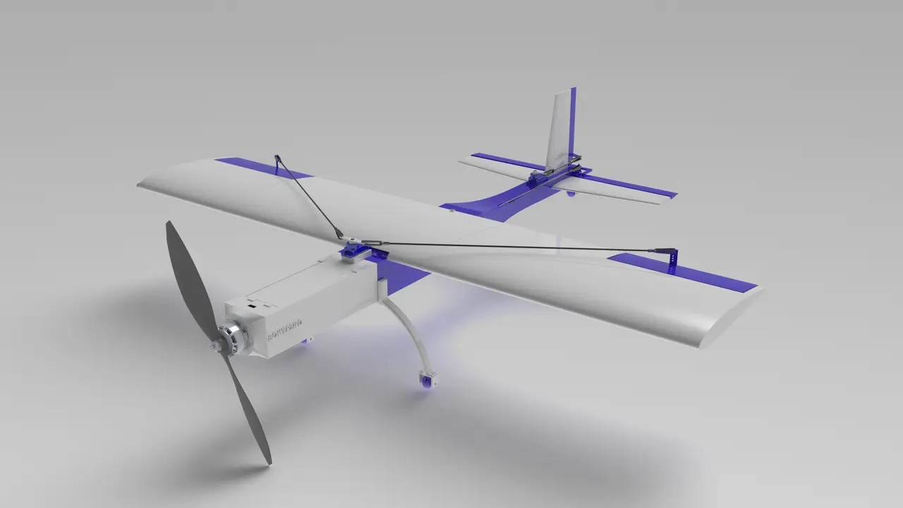 3D Printable RC Plane BowerBird — modelo 3D