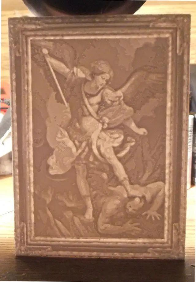 Saint Michael the Archangel Lithophane — modelo 3D