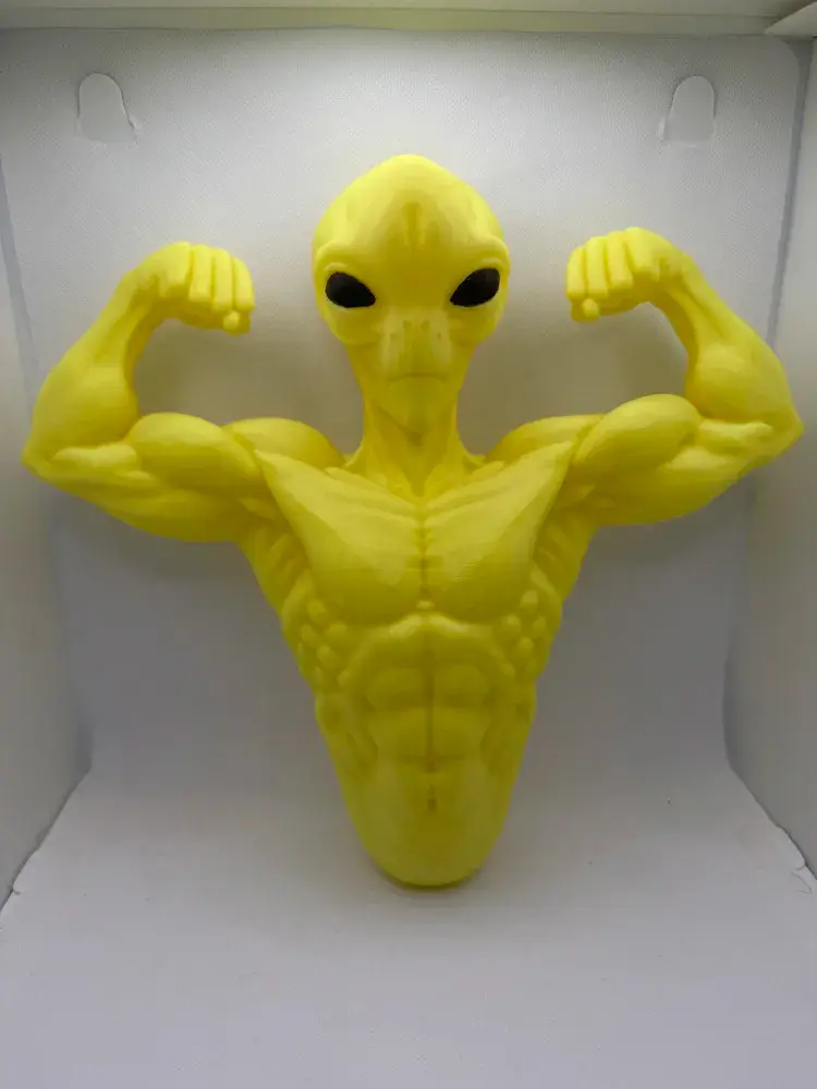 Muscular Alien Flex Figurine 3D Print File (STL/3MF) — modelo 3D