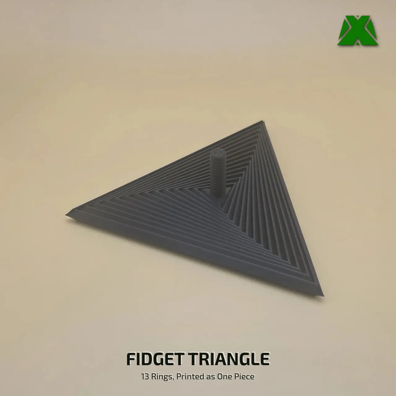 Fidget Triangle — modelo 3D