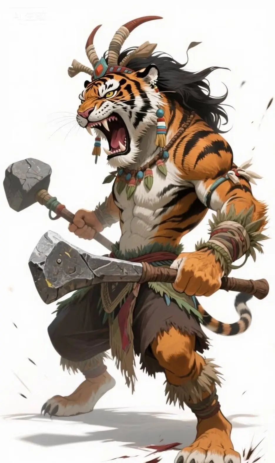 The symbols of the Chinese horoscope (Tiger) — modelo 3D