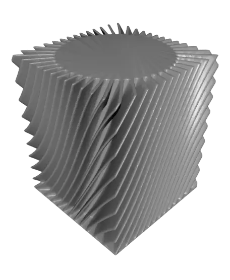 Fin Vases Square — modelo 3D