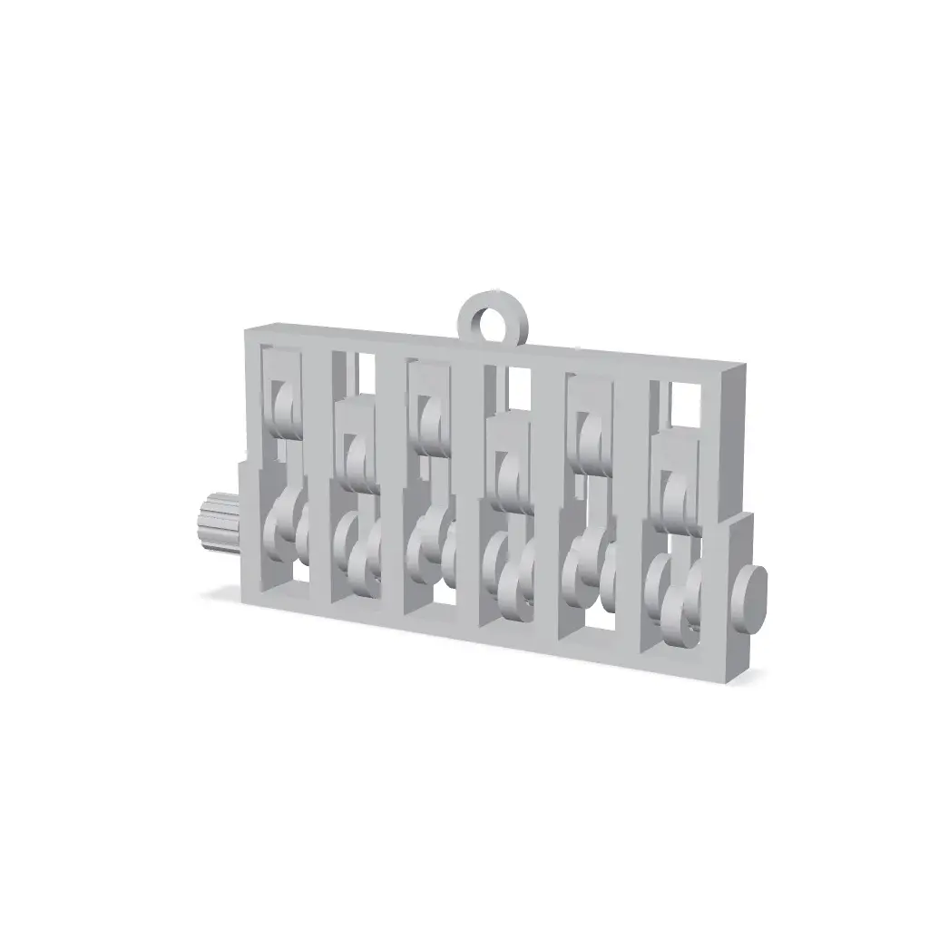 Articulated Engine Keychain — modelo 3D
