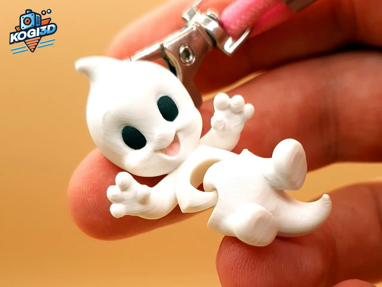 Cute Mini Ghost Keychain — modelo 3D