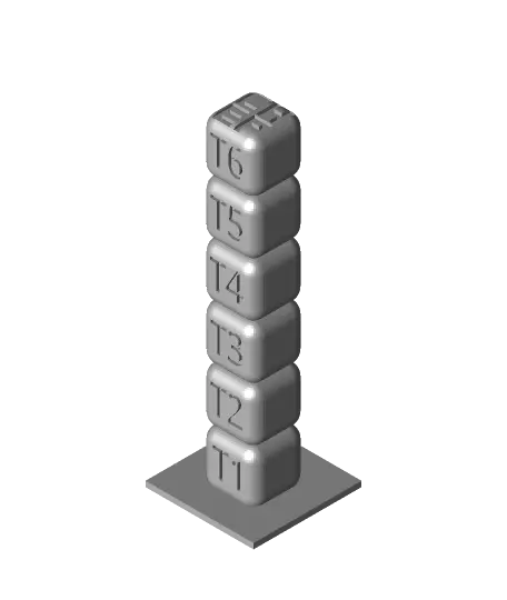 Filament Friday PETG Temperature Tower — modelo 3D