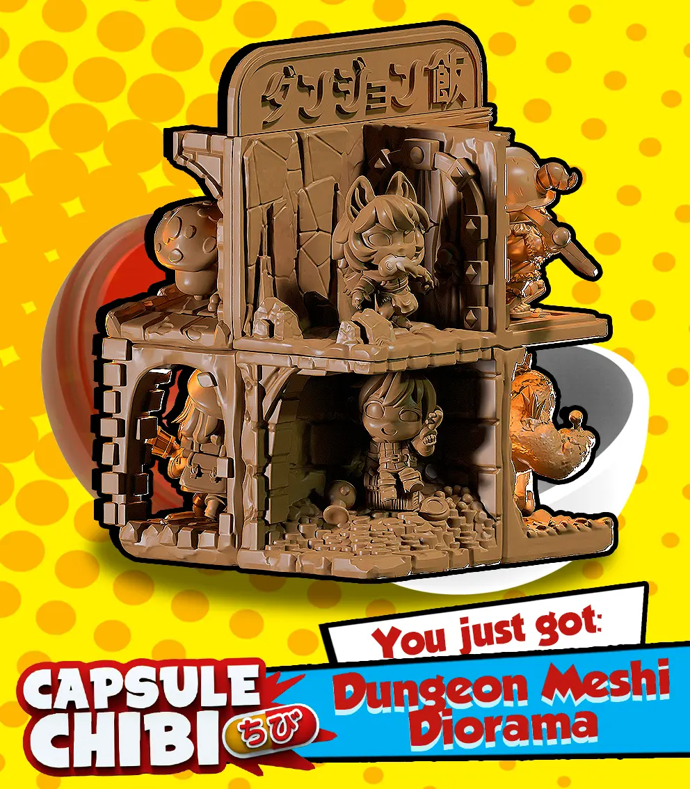 Dungeon Meshi Diorama — modelo 3D