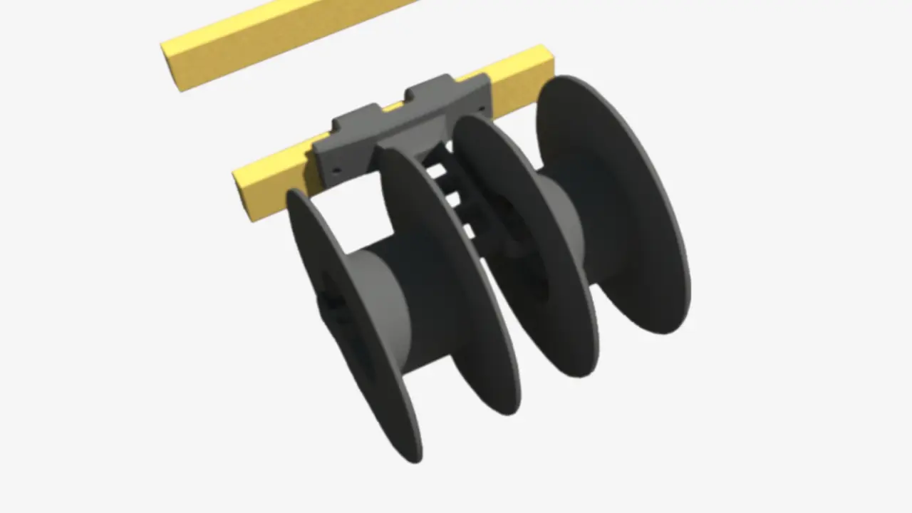 Filament Spool Holder 'Dual' (3D Printing Nerd) UPDATED: FINAL VERSION (V3) — modelo 3D