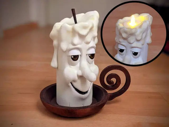 Funny Cartoon Christmas Candle ( no 1 of 4) ( Now also With LED Support) — modelo 3D