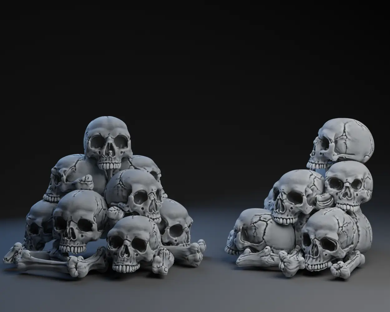 Skull Pile — modelo 3D