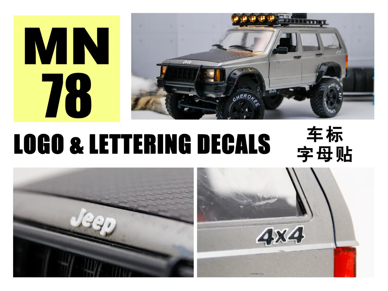 mn78 logo & lettering decals — modelo 3D
