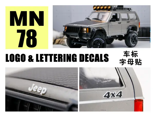 mn78 logo & lettering decals — modelo 3D