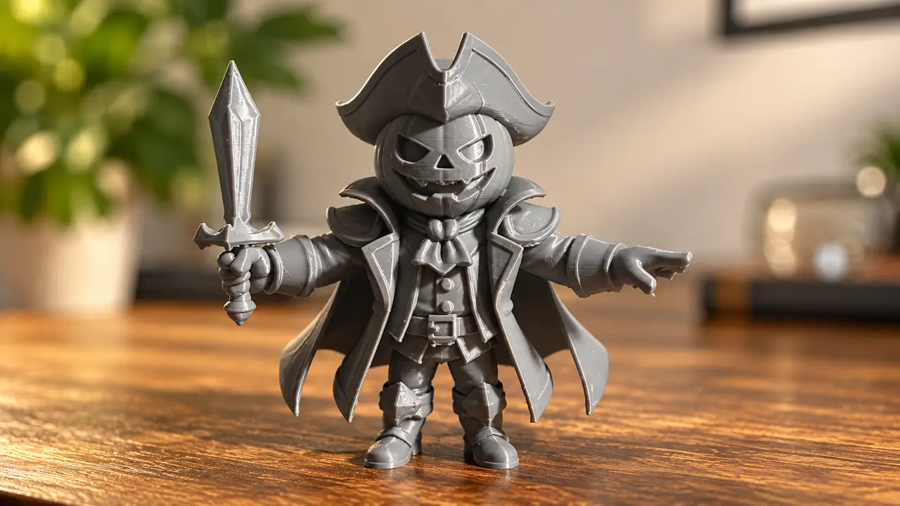 Pumpkin Pirate – Chibi Halloween — modelo 3D