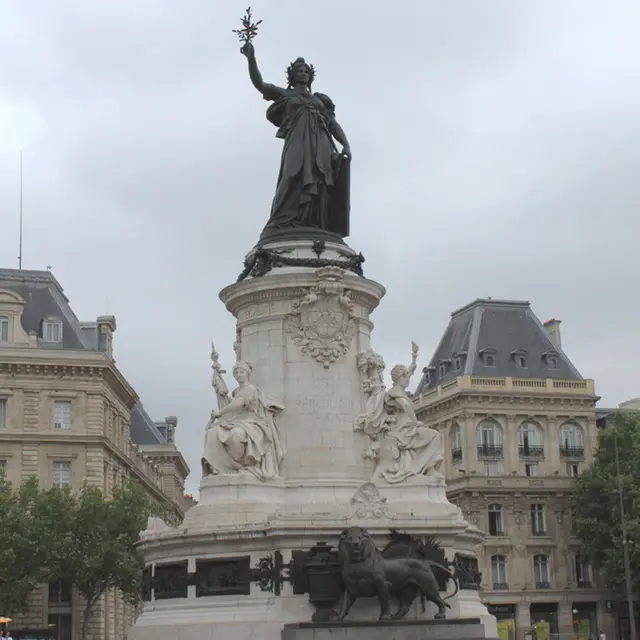 Place de la republique, Paris — modelo 3D