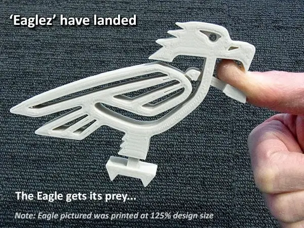 Eaglez... with Moving Beaks that BITE! (No support required) — modelo 3D