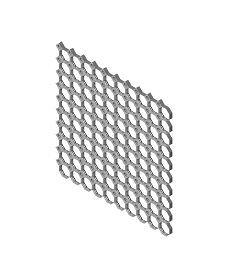 10x10 MU - Center Grid Interfitted - MultiBoard Octagon Plate — modelo 3D