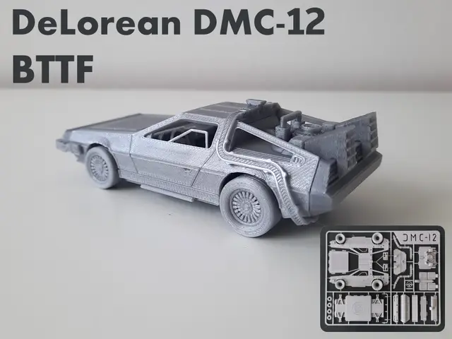 DeLorean DMC-12 (Back to the Future) - Kit card — modelo 3D