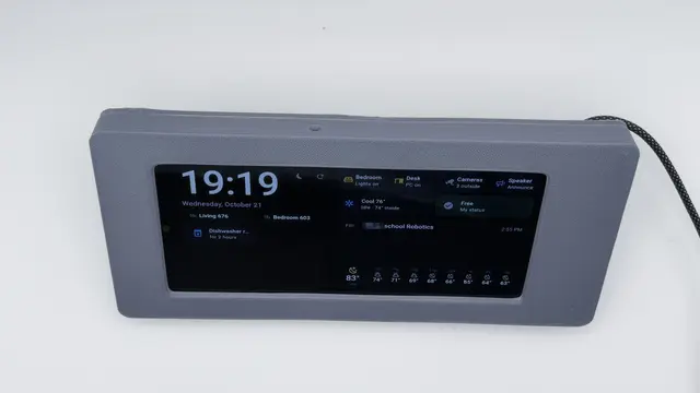 Samsung Galaxy A14 5G Desk Dashboard Enclosure – Home Assistant Kiosk — modelo 3D