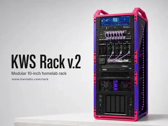 KWS Rack v.2 - Heavy‑Duty 10‑Inch Homelab Rack — modelo 3D