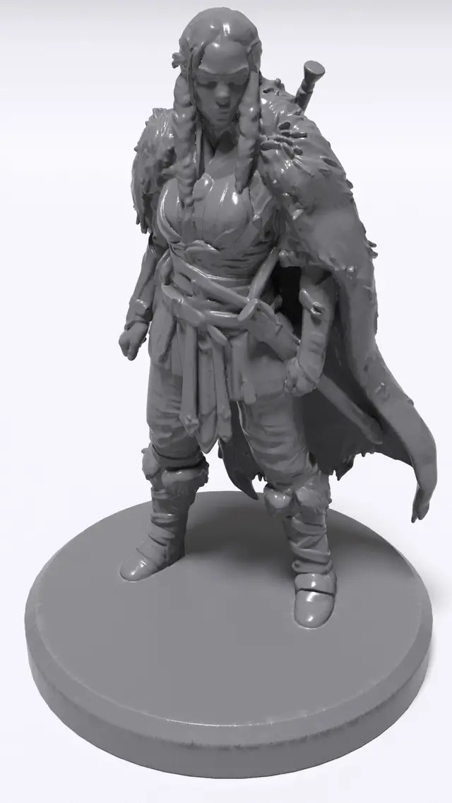 Lady Warrior — modelo 3D