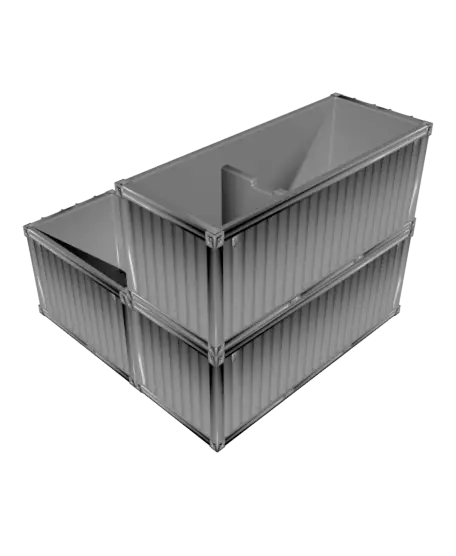 Shipping Container Pen Holder Desk Organizer — modelo 3D