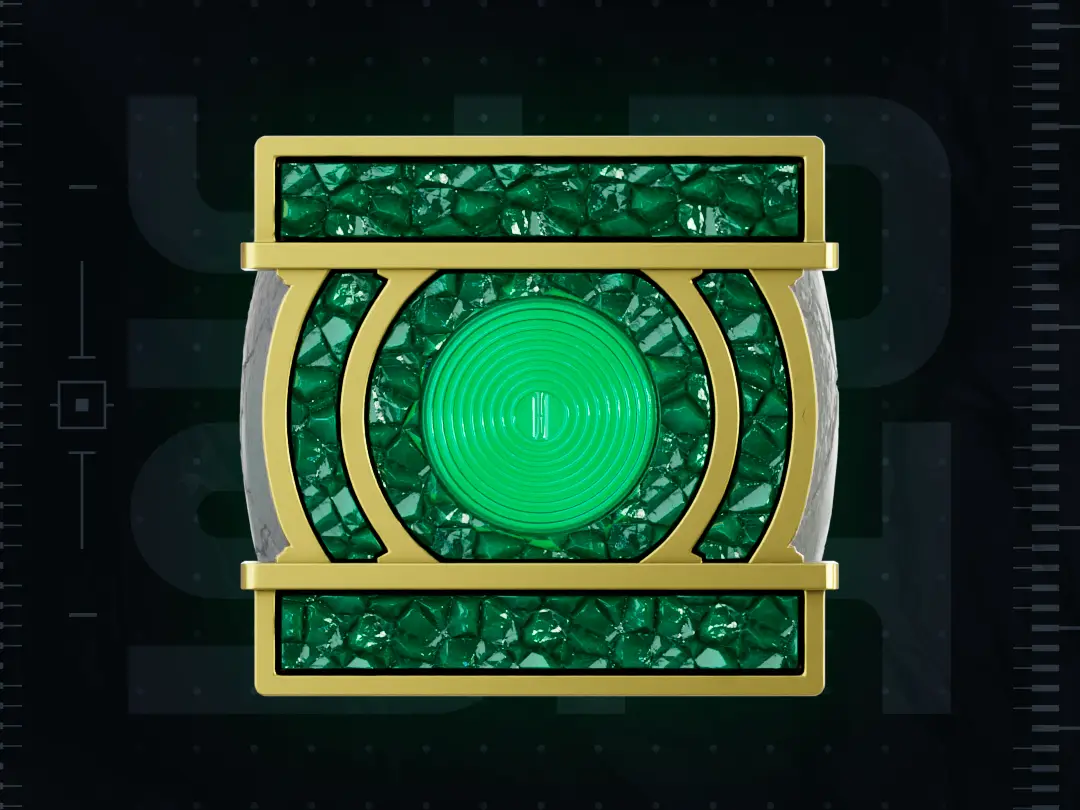 Green Ring 3D Printer STL File — modelo 3D