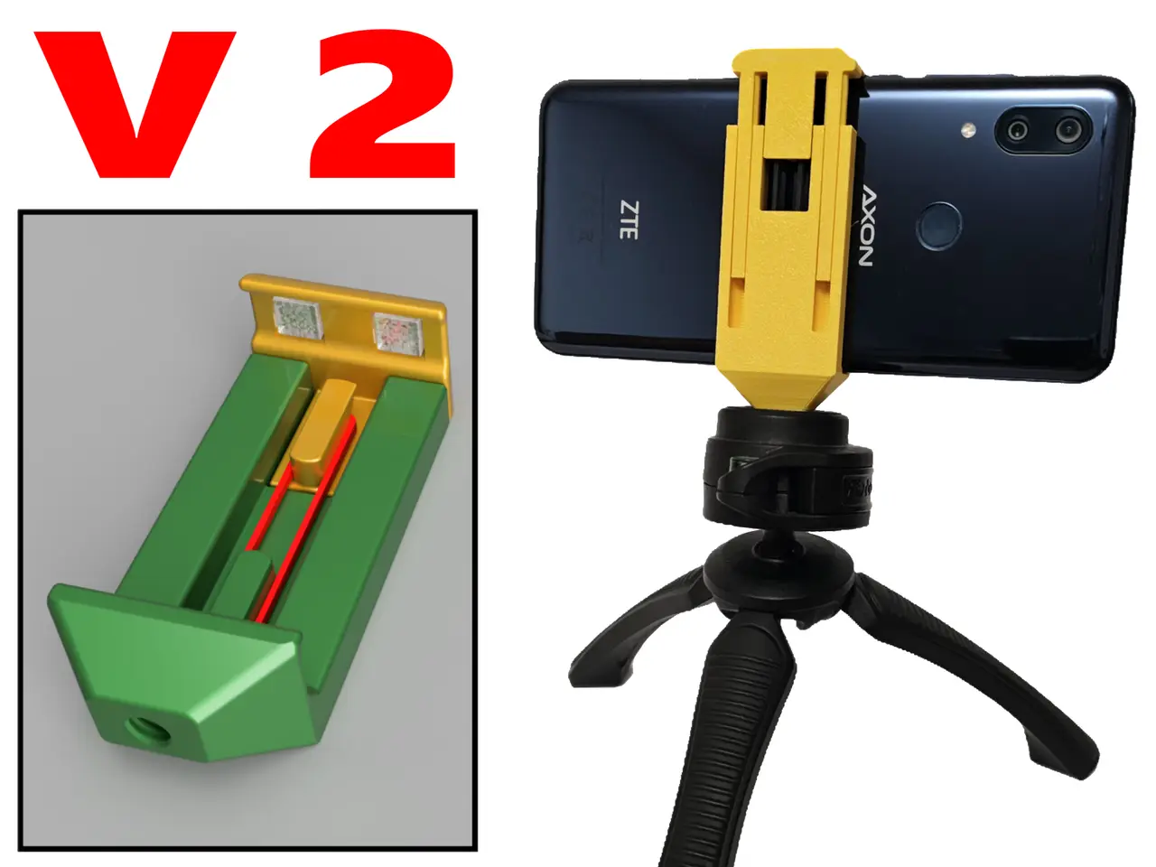 Smartphone Tripod Adapter V2 — modelo 3D