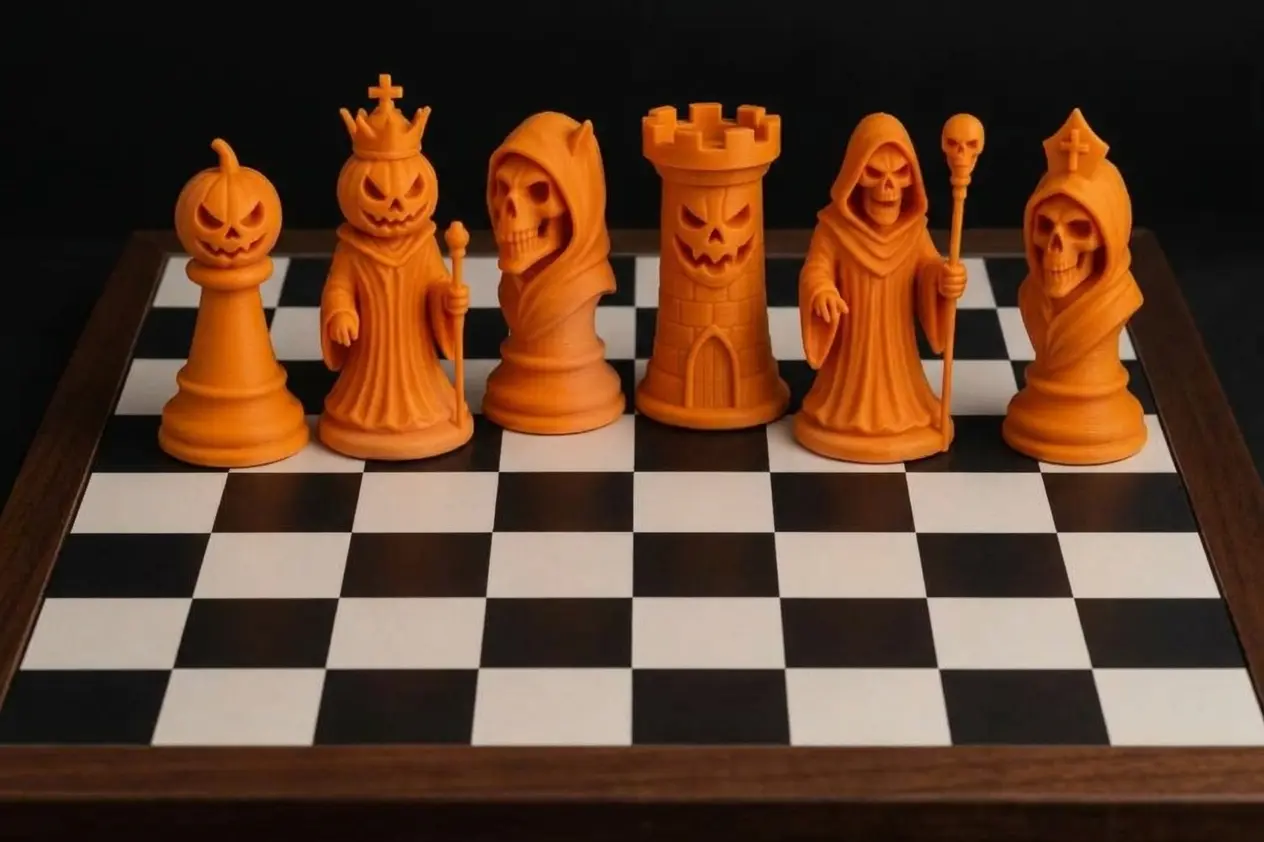 Halloween Chess set — modelo 3D