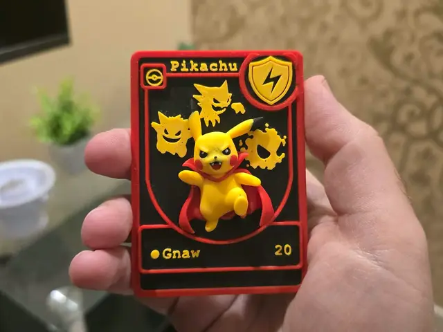 3D Vampir Pikachu Sammelkarte — modelo 3D