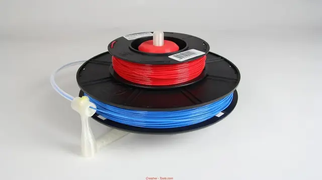 Universal stand-alone filament spool holder (Fully 3D-printable) — modelo 3D