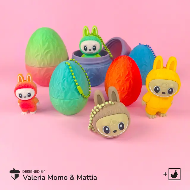 🧸✨ Labubu Egg +Keychain 🥚✨ (FREE & EARLY ACCESS ‼️) - do not share the secret link 🙏 — modelo 3D