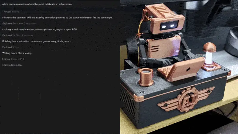 Tiny Engineer - AI Coding Agent Desk Robot — modelo 3D