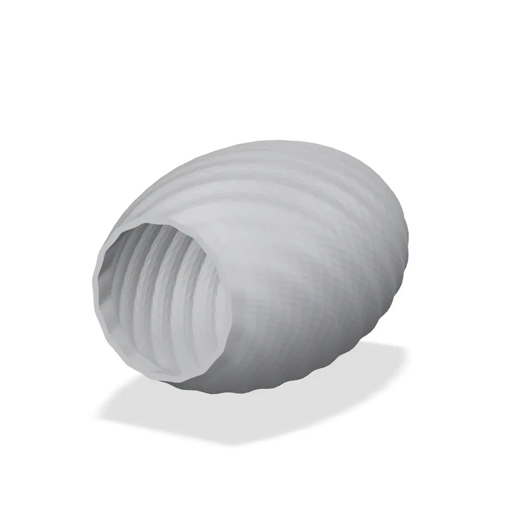 Pixelated Spiral Vase - Retro Video Game Low Poly Flower Vase — modelo 3D