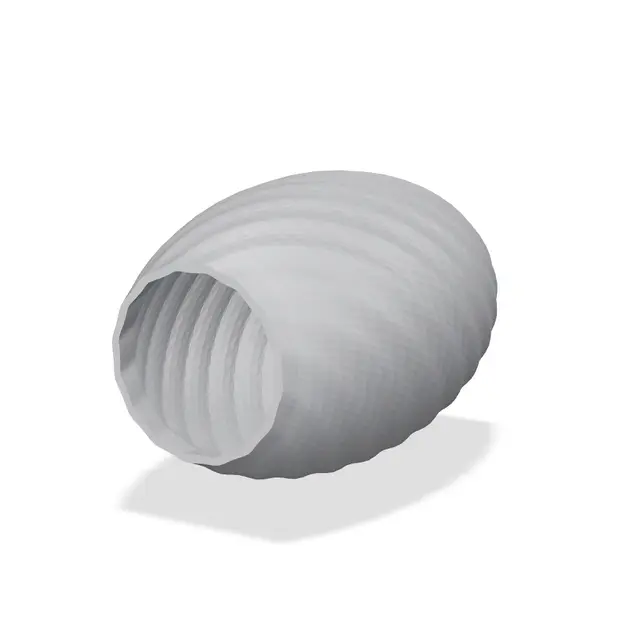 Pixelated Spiral Vase - Retro Video Game Low Poly Flower Vase — modelo 3D
